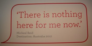 There is nothing here for me now