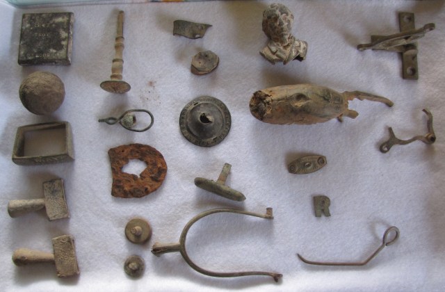 After cleaning, ready for cataloguing